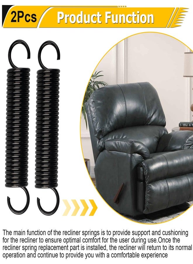 Valorup 4 7/8-Inch Replacement Recliner Springs-Compatible with Lane Recliner Spring & Lazy Boy Power Recliner Parts, Heavy-Duty Extension Springs for Recliner Mechanism Furniture Bearing, 2 Pack - Image 3