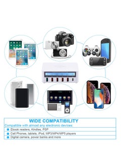 KASTWAVE Charging Station for Multiple Devices, 100w 6-Port USB C Charging Station, QC3.0 PD20W, 15W Wireless Charging for Apple Multiple Devices, Compatible with Various Brands of Mobile Phones, Etc  - Image 5