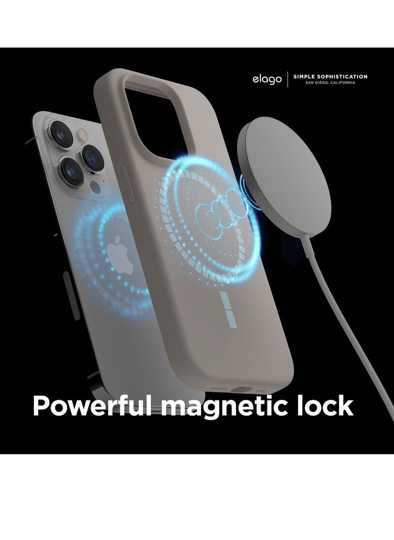 Magnetic Silicone Case Compatible with MagSafe iPhone 14 Pro Max 6.7 inch - Built-in Magnets, Compatible with All MagSafe Accessories - Image 4