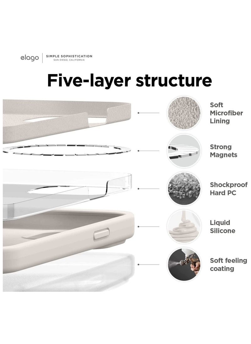 Magnetic Silicone Case Compatible with MagSafe iPhone 14 Pro Max 6.7 inch - Built-in Magnets, Compatible with All MagSafe Accessories - Image 3