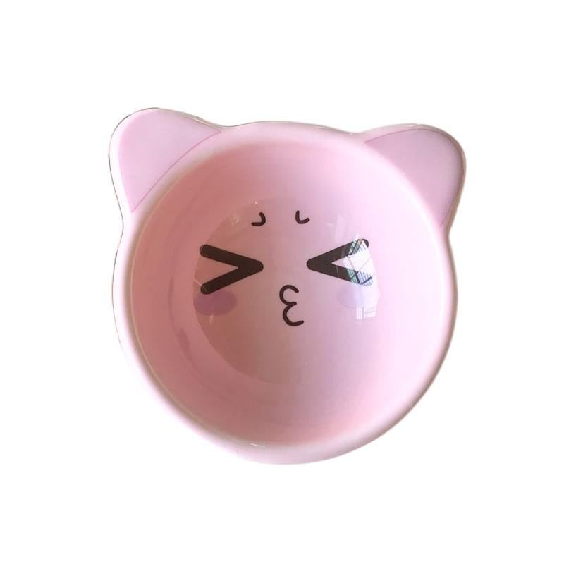 Yellow Pet Bowl Pet Feeding Accessory Easy Clean Bowl Floor Mat Use Food and Water Daily Feeding Indoor Feeding Home Use for Cats - Image 1