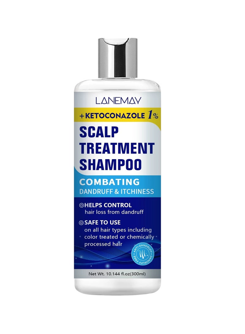 LANEMAY Anti Dandruff Itch Relief Shampoo Deep Cleansing Smooth Shiny Hair Scalp Care Strengthens Hair - Image 4