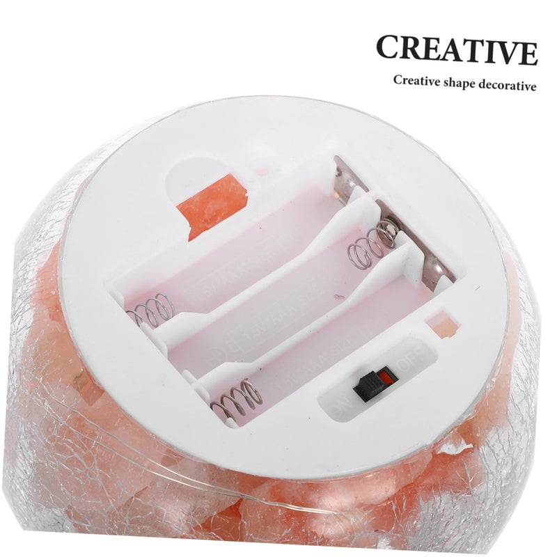 Himalayan Salt Lamp Night Light with Durable Cover Warm Glow Bedside Table Decor - Image 4