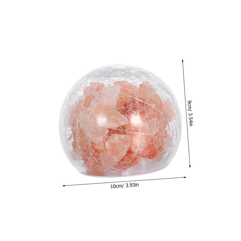 Himalayan Salt Lamp Night Light with Durable Cover Warm Glow Bedside Table Decor - Image 3