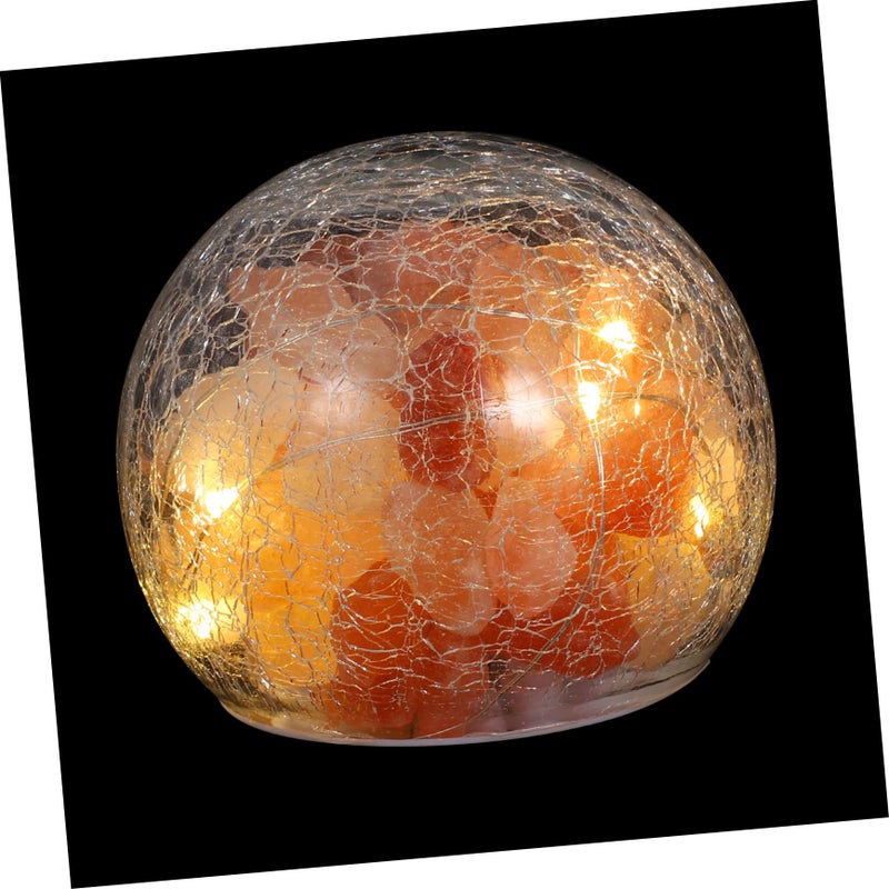 Himalayan Salt Lamp Night Light with Durable Cover Warm Glow Bedside Table Decor - Image 2