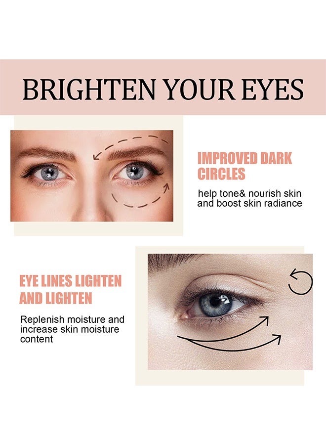 إيلهو عصا الريتينول مع الكولاجين وحمض الهيالورونيك لانتفاخ الهالات السوداء أكياس العين والخطوط الدقيقة الريتينول كريم العين عصا منير العين تحت كريم العين لمكافحة الشيخوخة تحسين بشرة العين - Image 3