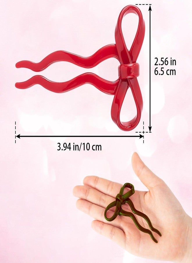 Melodio 3PCS Bow Hair Stick for Women, Elegant Bun Hairpin for Updo Styling, Cute Sweet Hair Fork Pin for Girls, High-End Decorative Hair Accessories - Image 5