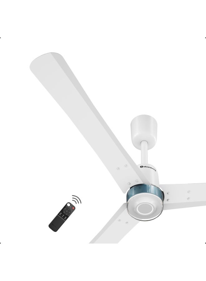atomberg Renesa Elite 1200mm BLDC Ceiling Fan with Remote Control | BEE 5 star | High Air Delivery with Moonbeam LED Light | New Sleek Design | Newly Launched | 5 Year Warranty | Snow White - Image 2