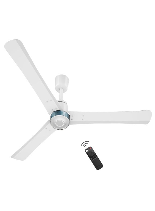 atomberg Renesa Elite 1200mm BLDC Ceiling Fan with Remote Control | BEE 5 star | High Air Delivery with Moonbeam LED Light | New Sleek Design | Newly Launched | 5 Year Warranty | Snow White - Image 1