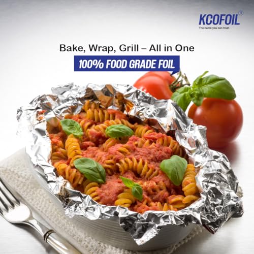 Kcofoil Aluminium Silver Kitchen Foil Roll Paper Aluminium Foil (25 m, Pack of 1) - Image 3