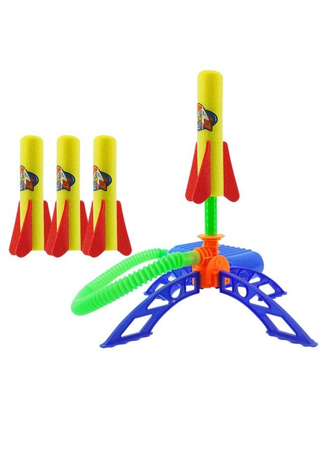 Toys Rocket Launcher for Kids, Christmas Stocking Stuffers for Ages 3 4 5 6 7 8+ Years Old, Stomp Outdoor Toys Games, Toddler Boys Birthday Gifts, Launch up to 120+ft  - Image 1