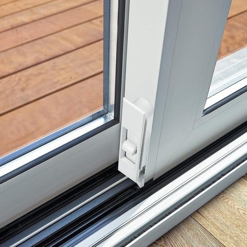 Jetec 4 Pieces Tilt Latch Pairs White Plastic Construction Snap-in Latch Pairs Spring Loaded Sliding Window Tilt Latch for Home Window Accessories - Image 4