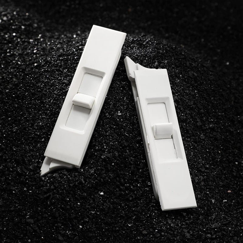 Jetec 4 Pieces Tilt Latch Pairs White Plastic Construction Snap-in Latch Pairs Spring Loaded Sliding Window Tilt Latch for Home Window Accessories - Image 5