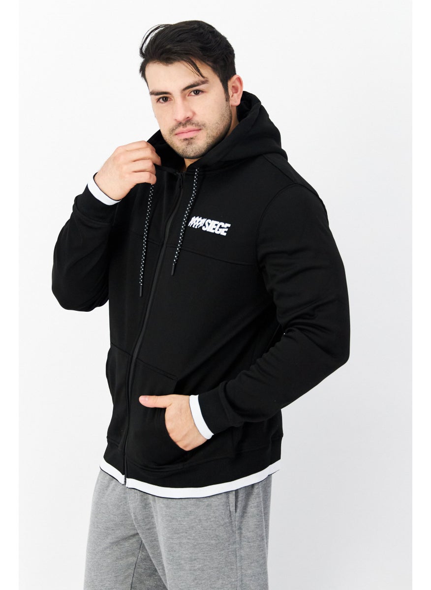 Men Hooded Long Sleeve Graphic Print Sweatshirt, Black - pzsku/Z0C4CFC035D6534653DE2Z/45/_/1726066885/ab820ba5-eba1-4c70-88f1-fff0914d4694