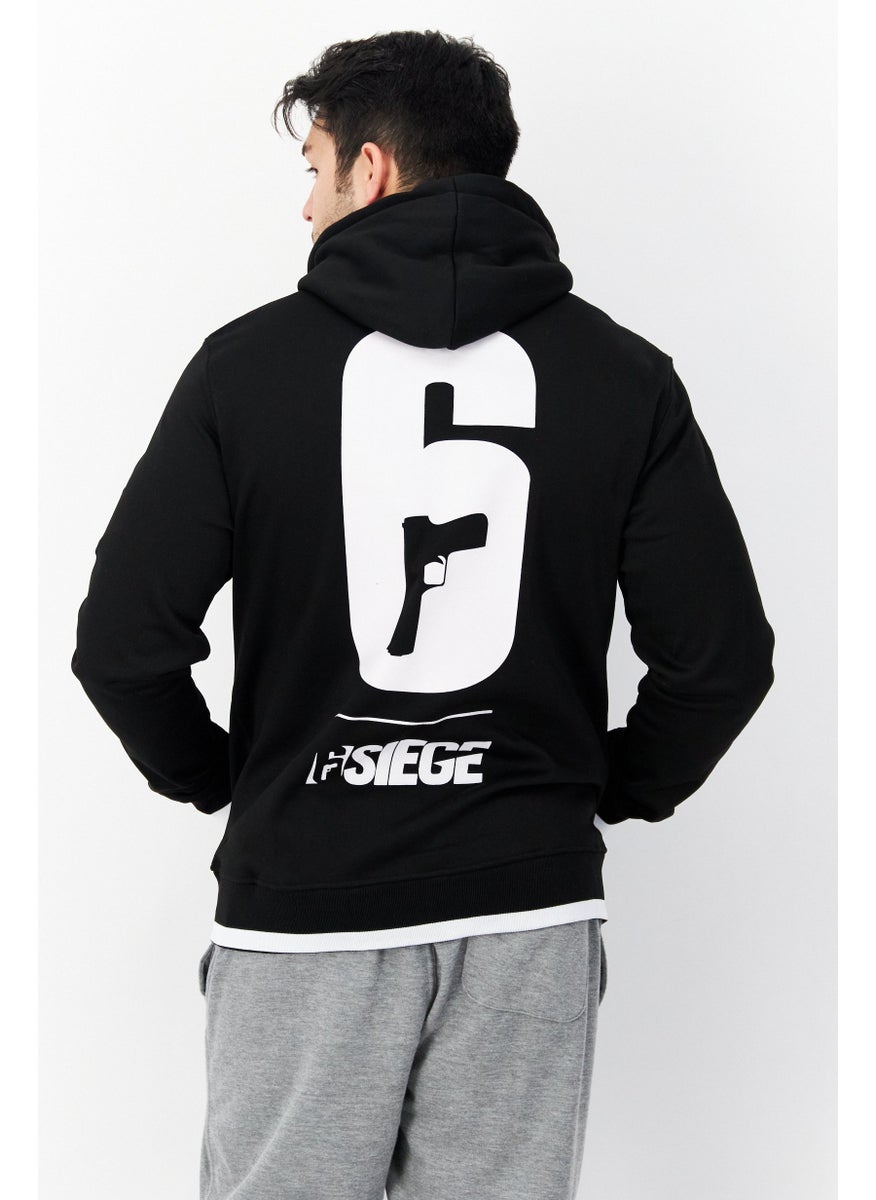 Men Hooded Long Sleeve Graphic Print Sweatshirt, Black - pzsku/Z0C4CFC035D6534653DE2Z/45/_/1739110659/742cc5a0-ab7f-4573-b82c-84136daf1875