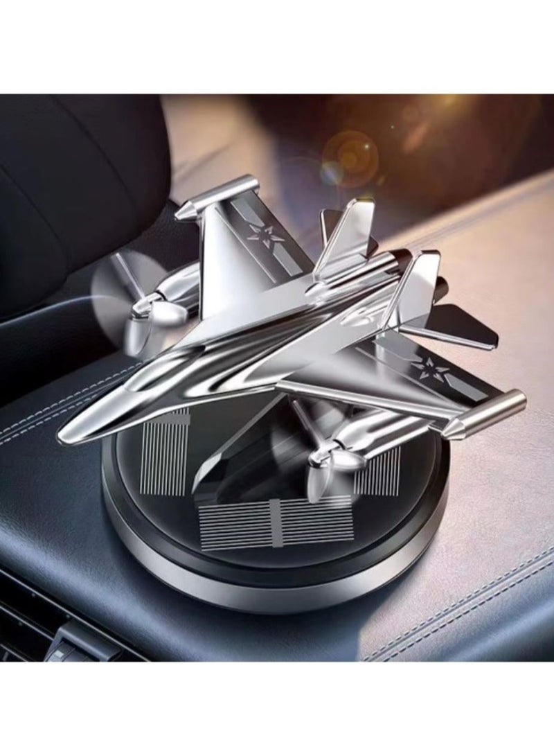 سيارة الهواء المعطر بالطاقة الشمسية السيارات تدوير سيارة العطور هليكوبتر الناشر الديكور - Image 2