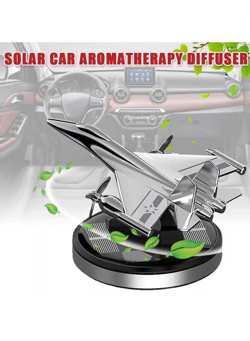 سيارة الهواء المعطر بالطاقة الشمسية السيارات تدوير سيارة العطور هليكوبتر الناشر الديكور - Image 3