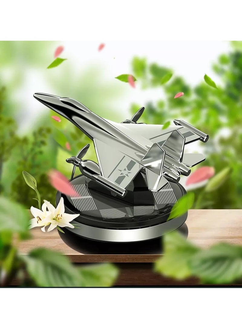 سيارة الهواء المعطر بالطاقة الشمسية السيارات تدوير سيارة العطور هليكوبتر الناشر الديكور - Image 1