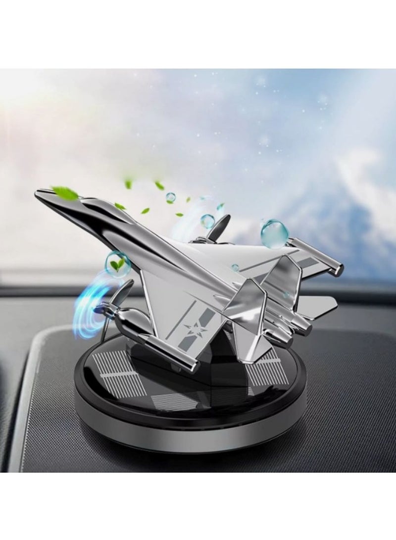 سيارة الهواء المعطر بالطاقة الشمسية السيارات تدوير سيارة العطور هليكوبتر الناشر الديكور - Image 4