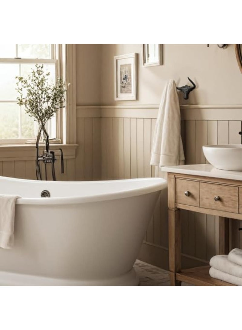 SYOSI Cast Iron Hooks Wall Mount 2 Pack - Heavy Duty Towel Hooks for Bathroom Entryway Closet, Western Cow Bull Animal Design, Antique Rust, Durable Wall Decor for Home and Outdoor Use - Image 4