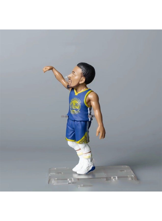 general Q version basketball NBA player Lakers 13 Harden 23 James 30 Curry figure model - Image 2