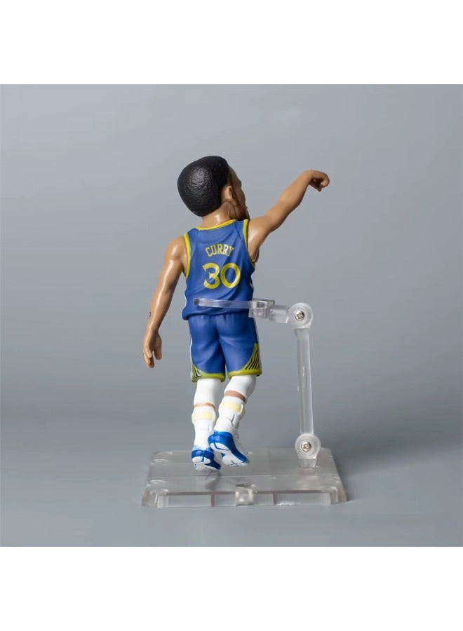 general Q version basketball NBA player Lakers 13 Harden 23 James 30 Curry figure model - Image 3