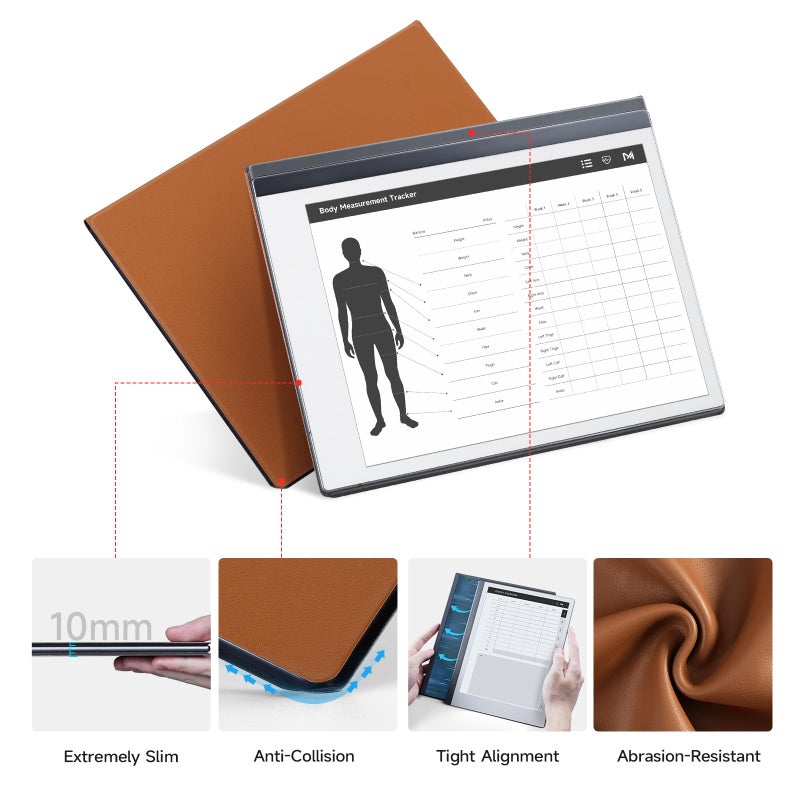 Ayotu Case for Remarkable 2 Paper Tablet 10.3" 2020 Released, Book Folio Design with Bulit-in Magnet, Premuin PU Leather Cover, Brown (Exclusive Templates Provided) - Image 4