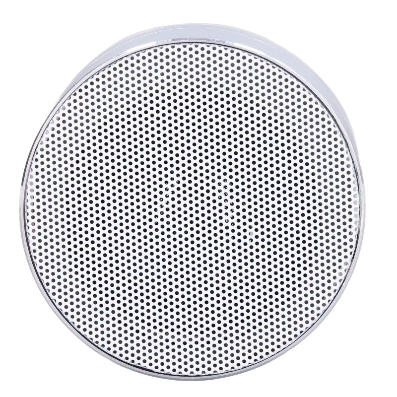 Portable Bluetooth Speaker with Subwoofer Aluminum Alloy Silver Grey for Outdoor Party - Image 5