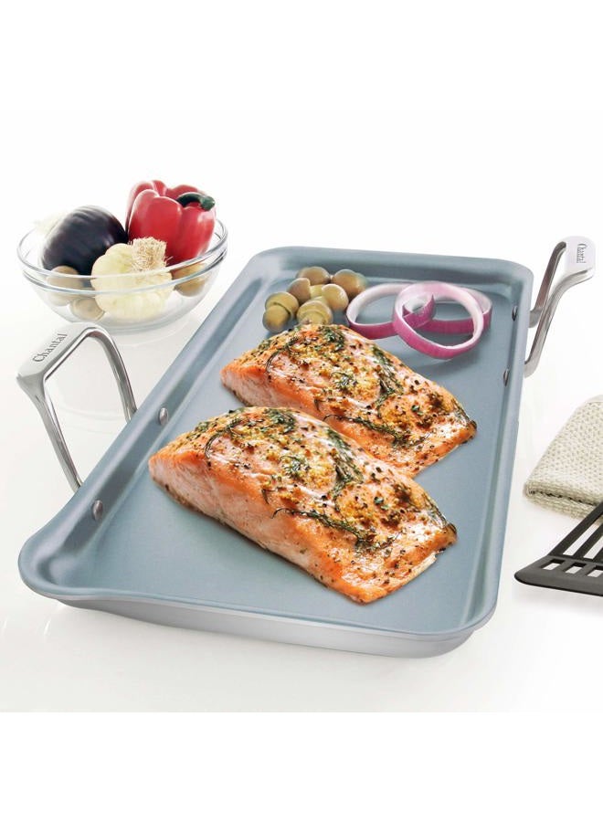 Chantal SLT60-48C Spacious Stainless Steel Griddle 19" x 9.5" - Image 5