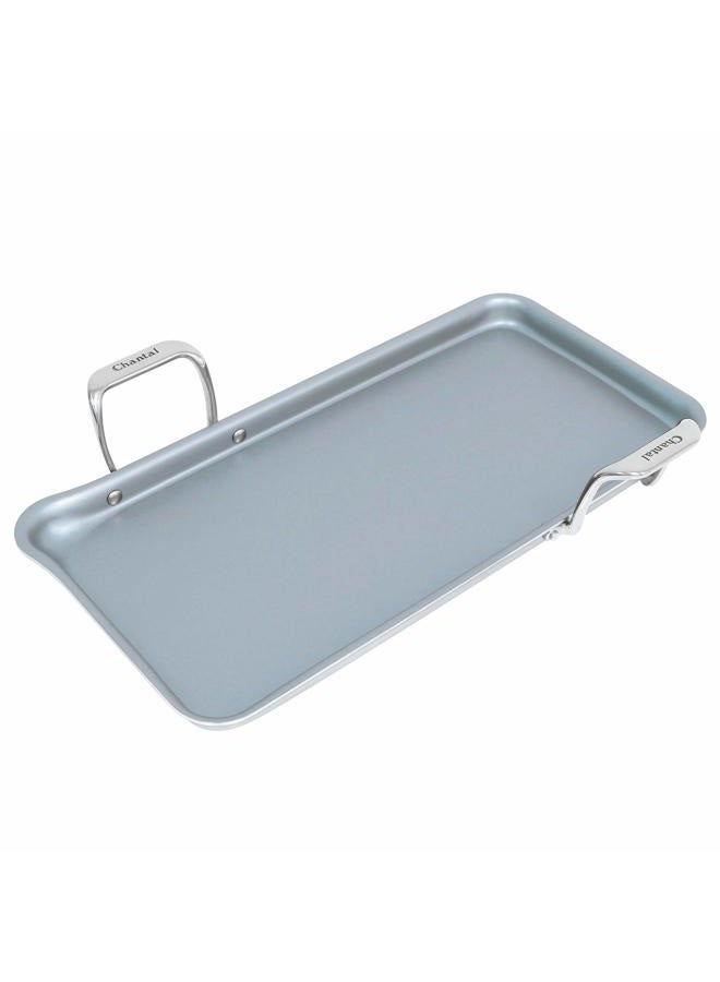 Chantal SLT60-48C Spacious Stainless Steel Griddle 19" x 9.5" - Image 1