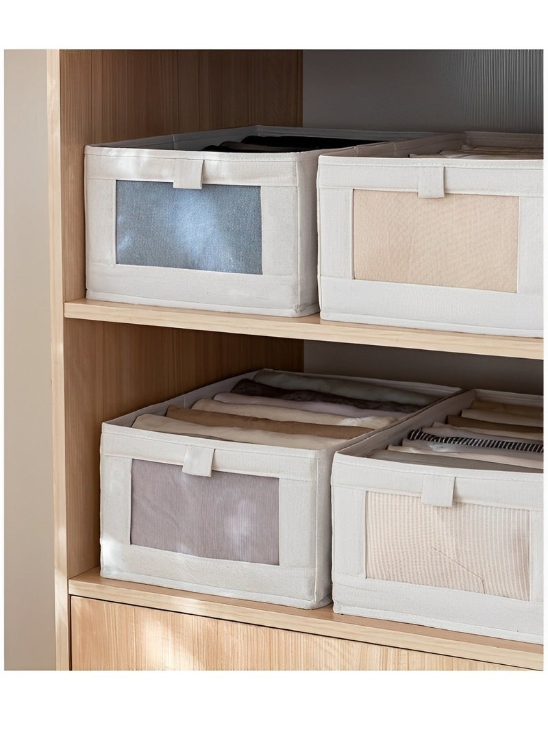 REOCLE 3 Pack Folding Storage Organizer with Handles 13×24×41CM Storage Cubes Collapsible Storage Bins Durable Storage Bins for Closet & Shelves & Offices & Toys - Image 2