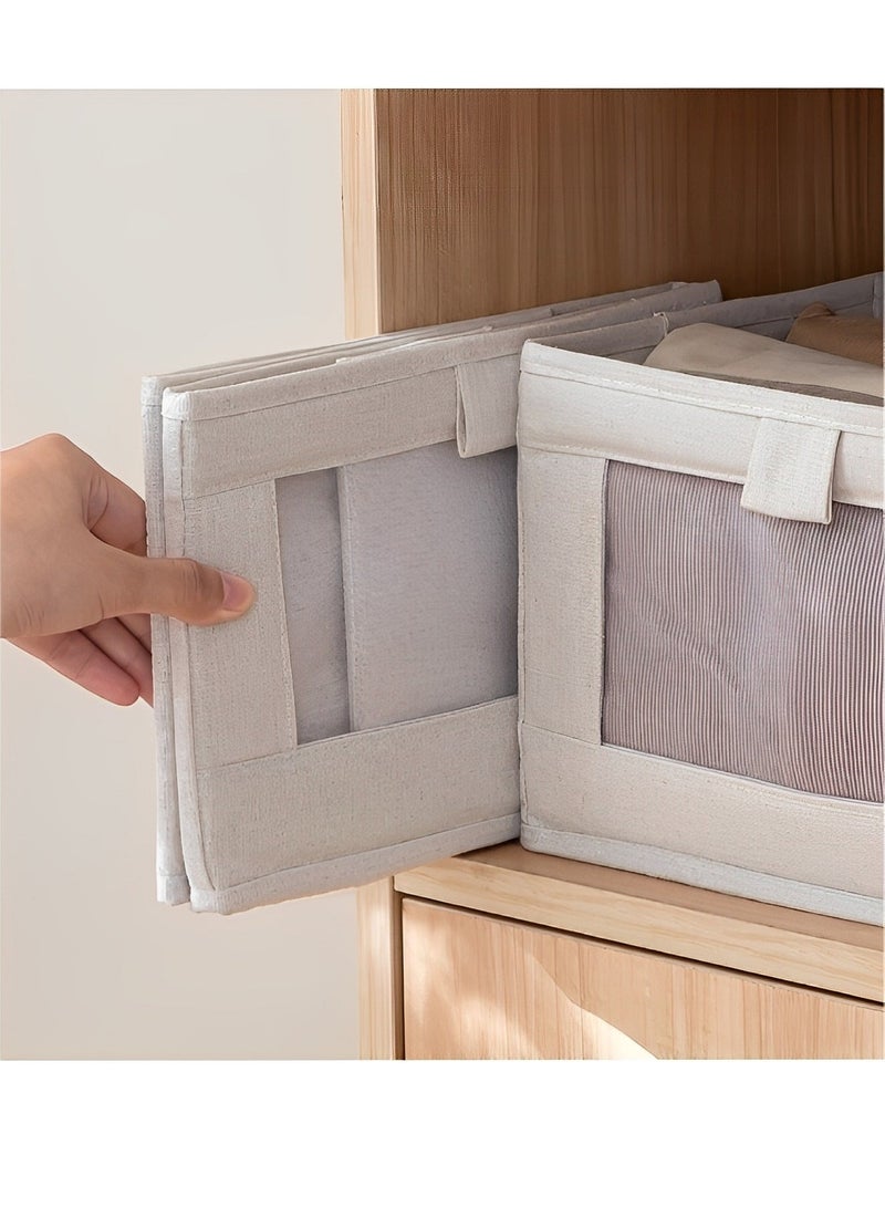 REOCLE 3 Pack Folding Storage Organizer with Handles 13×24×41CM Storage Cubes Collapsible Storage Bins Durable Storage Bins for Closet & Shelves & Offices & Toys - Image 5