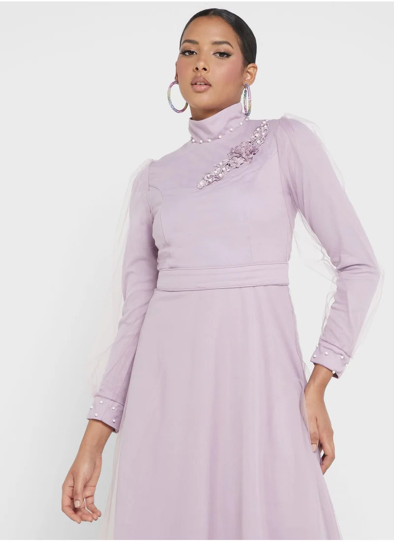 Khizana Embellished Detail Dress