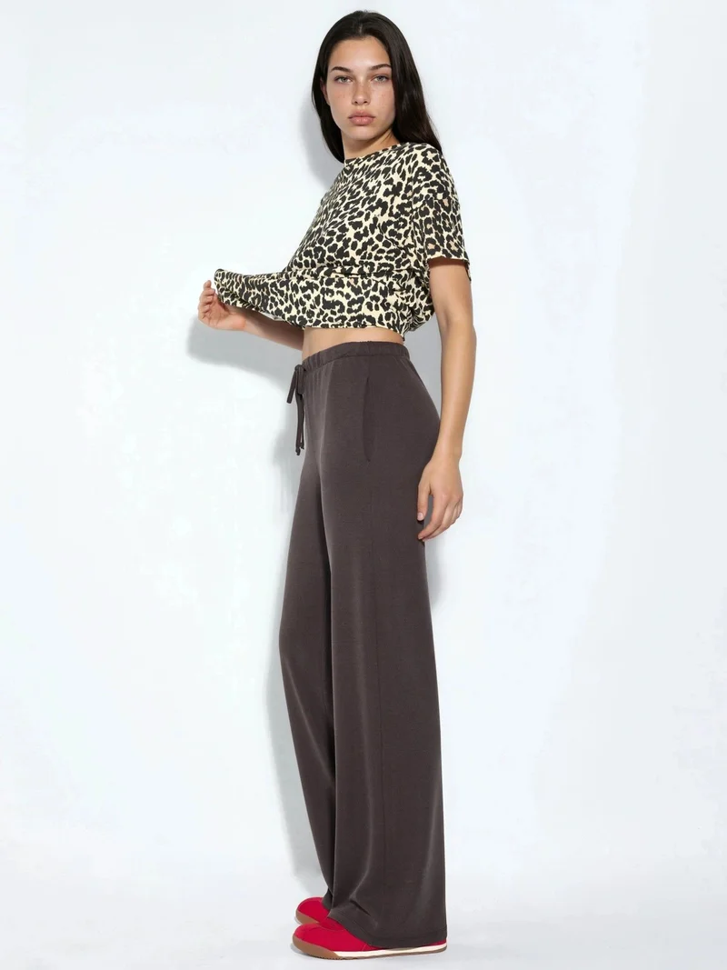 Busem BUSEM Wide Leg Drawstring Waist Sweatpants