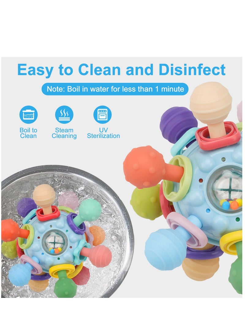 Baby Montessori Sensory Toys for 0-6 6-12 Months, Food Grade Teething Toys for Babies 0 3 6 9 12 18 Months, Newborn Infant Learning Developmental Toys Gifts for 1 2 Year Old Boys Girls - Image 4