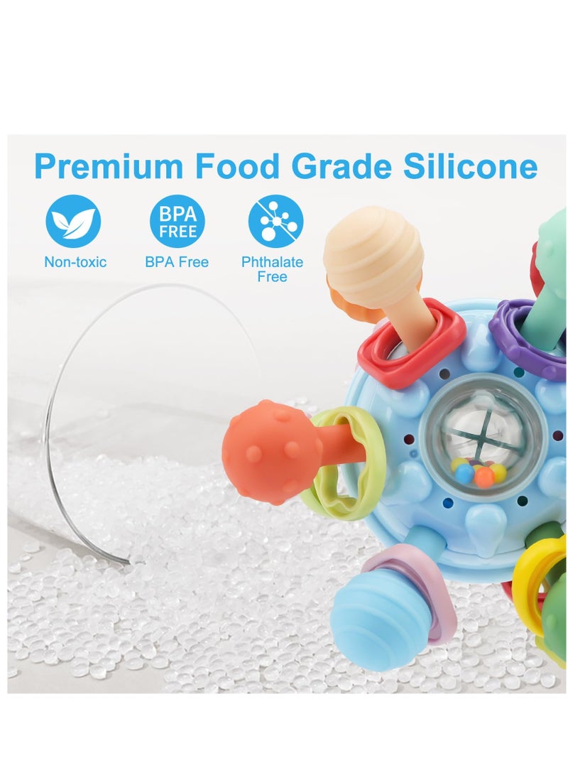 Baby Montessori Sensory Toys for 0-6 6-12 Months, Food Grade Teething Toys for Babies 0 3 6 9 12 18 Months, Newborn Infant Learning Developmental Toys Gifts for 1 2 Year Old Boys Girls - Image 3