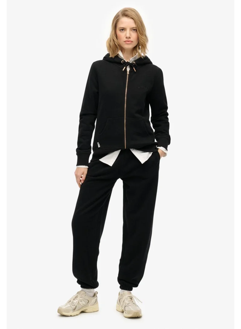 سوبر دراي هودي أساسي بسحاب وشعار