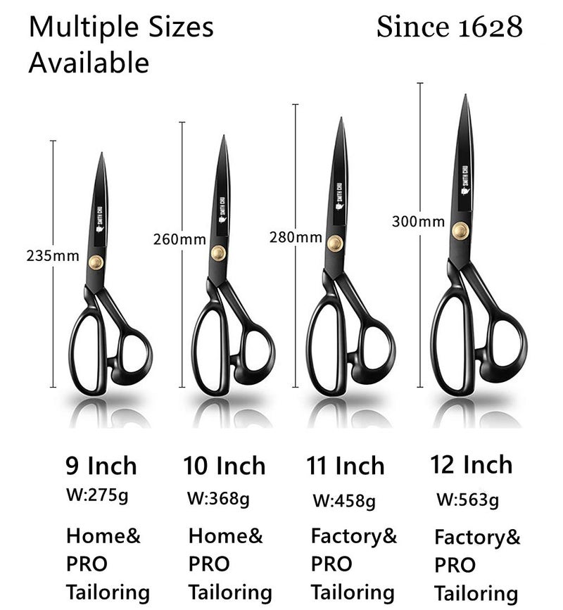 SMITH CHU Fabric Tailor Shears Professional 10" Heavy Duty Sewing Scissors for Leather Clothes Industrial Strength High Carbon Steel Tailor Scissors Sharp for Home, Office, Dressmaker, Costume Designer - Image 5