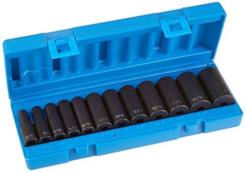 Grey Pneumatic 1202D 38 Drive 12Piece 12Point Deep Socket Set