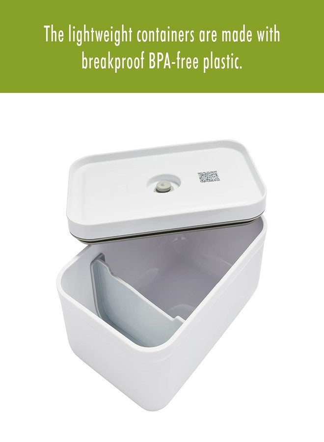 ZWILLING Fresh & Save Plastic Lunch Box, Airtight Food Storage Container, Meal Prep Container, BPA-Free, White - Large - Image 4