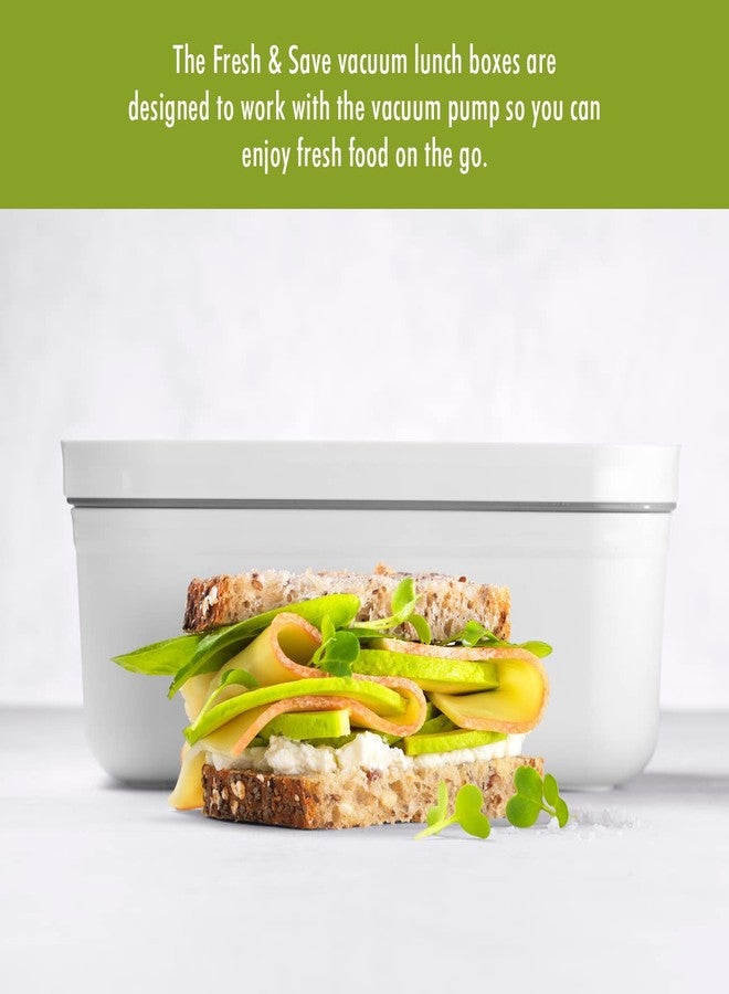 ZWILLING Fresh & Save Plastic Lunch Box, Airtight Food Storage Container, Meal Prep Container, BPA-Free, White - Large - Image 2