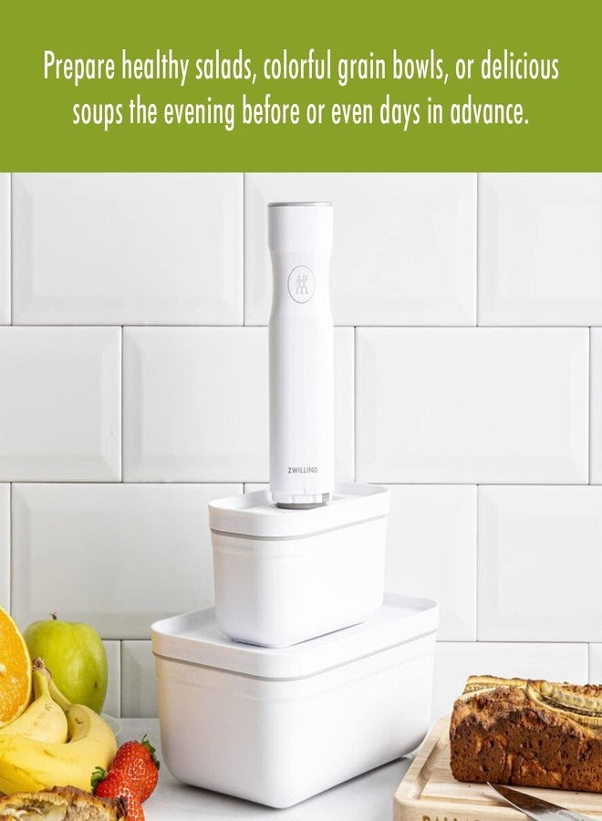 ZWILLING Fresh & Save Plastic Lunch Box, Airtight Food Storage Container, Meal Prep Container, BPA-Free, White - Large - Image 3