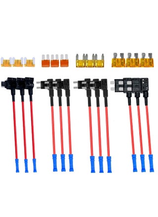 [Upgrade] 4 Types 12V Car Fuse Tap Adapters, Additional Circuit Adapters, with MICRO2 Mini ATC ATS Low Profile Tap Adapter for Cars Trucks Boats (12 Pack) - pzsku/Z0C4DA183483A7A5C30CFZ/45/1741828732/719af2bf-0911-42f5-9a0b-e6ef6e58f379