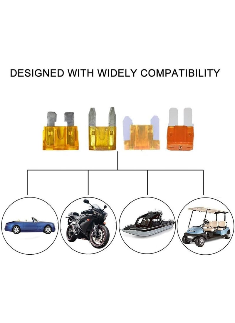 Aookay - [Upgrade] 4 Types 12V Car Fuse Tap Adapters, Additional Circuit Adapters, with MICRO2 Mini ATC ATS Low Profile Tap Adapter for Cars Trucks Boats (12 Pack) - Image 1