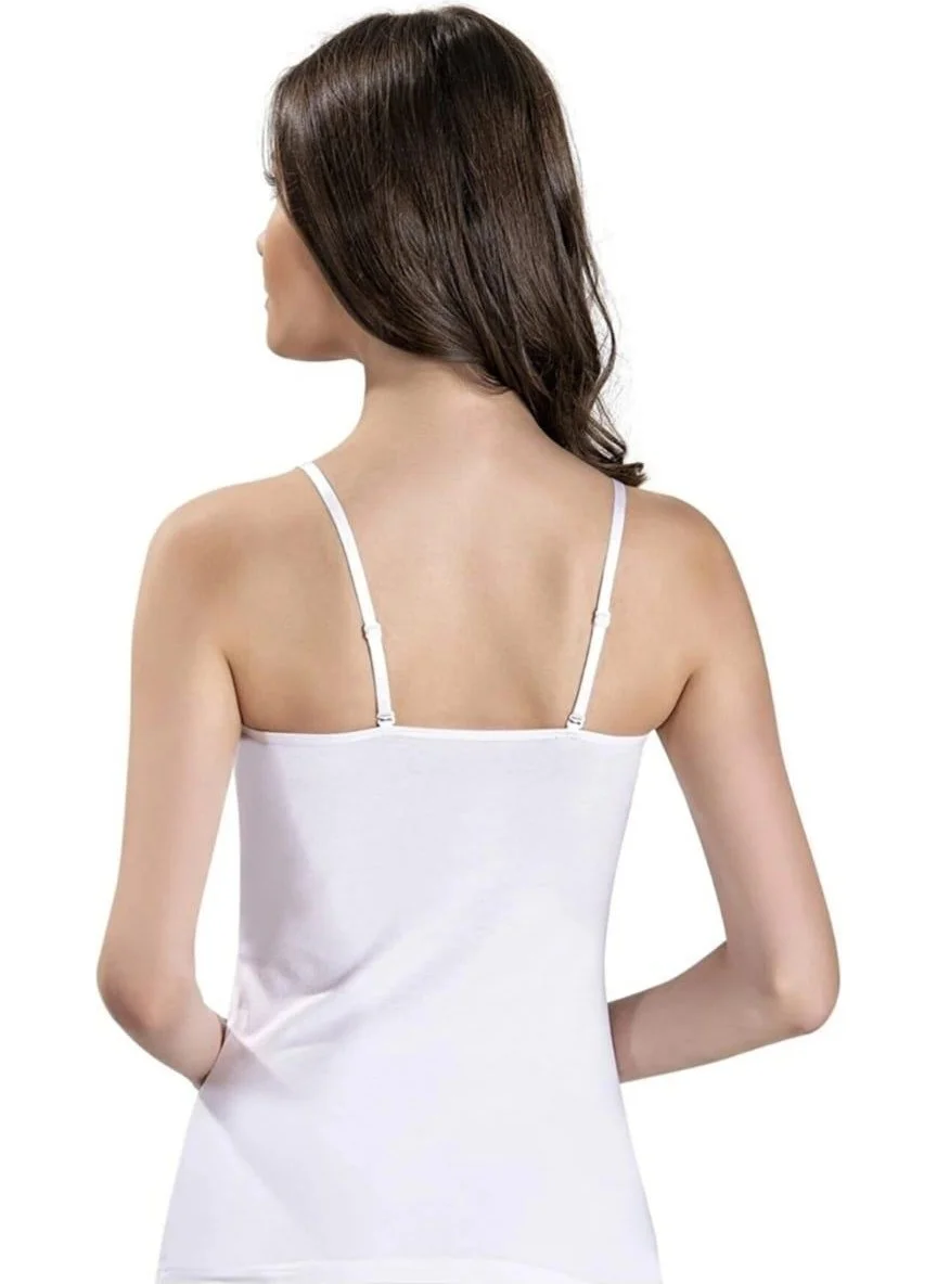 Jiber 546 Women's Adjustable Strap Rope Strap Undershirt 10 Pieces