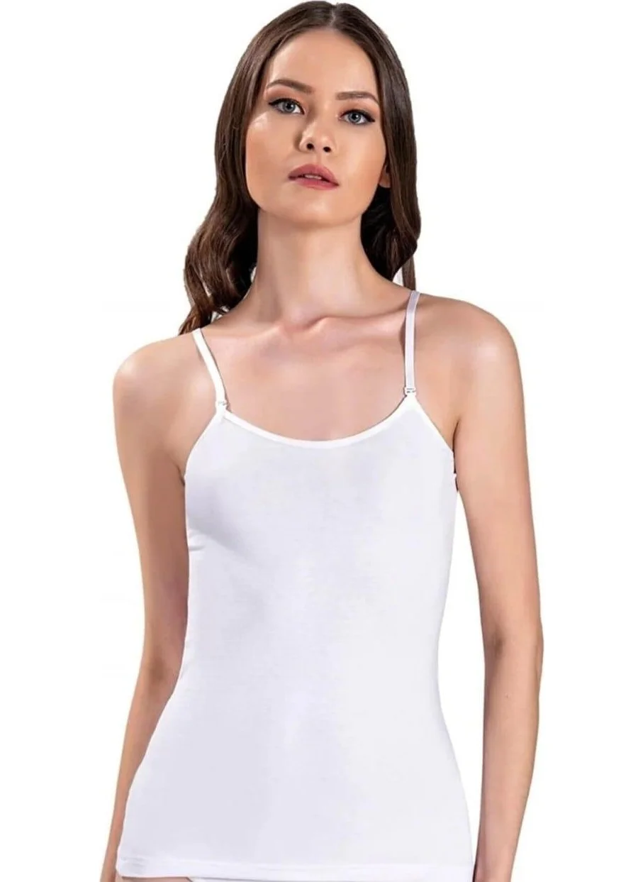 Jiber 546 Women's Adjustable Strap Rope Strap Undershirt 10 Pieces