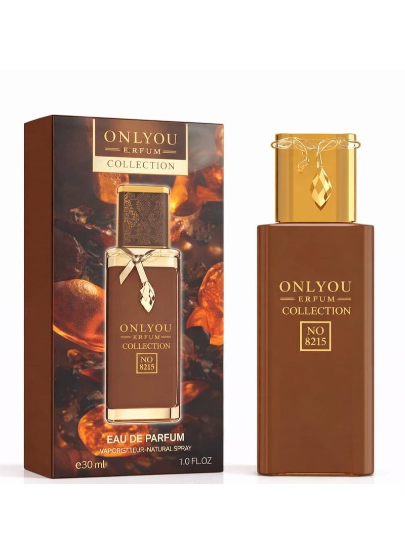 Onlyou Perfume Collection No.8215 Eau de Parfum - 30ml | Luxury Oriental Woody Unisex Perfume with Whiskey, Vanilla & Patchouli - Image 1