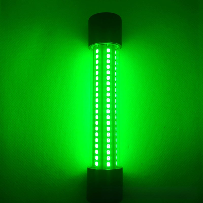 LED Underwater Fishing Light 12V 24V with 5m Cable and Clip Green Neon Green 
