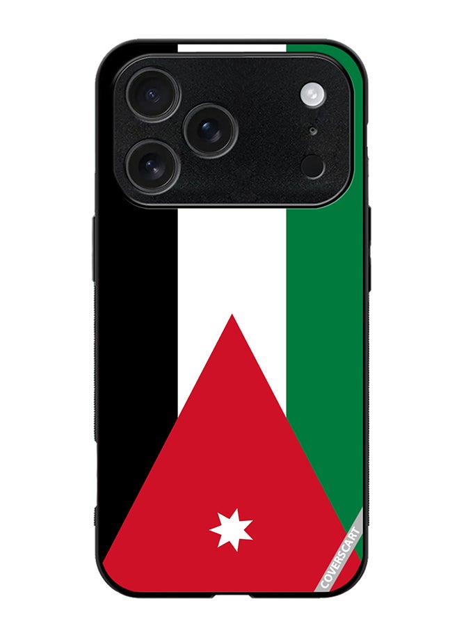 COVERSCART Protective Case Cover For Apple iPhone 17 Pro Max Jordan Flag Design Multicolour