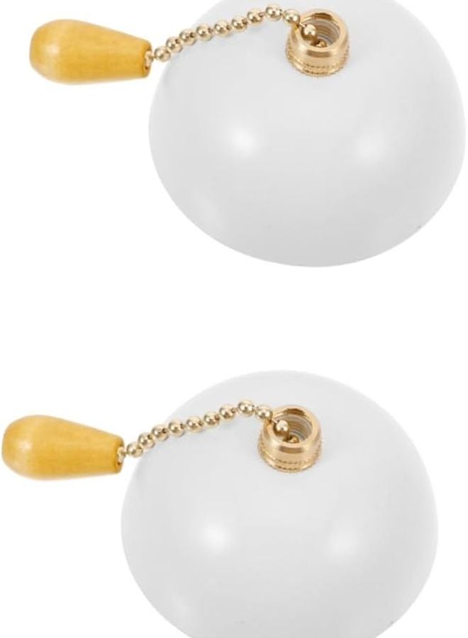 2 حزمة سلسلة سحب مروحة السقف تمديد تصميم نصف دائري لمصابيح الحائط والثريات - Image 2